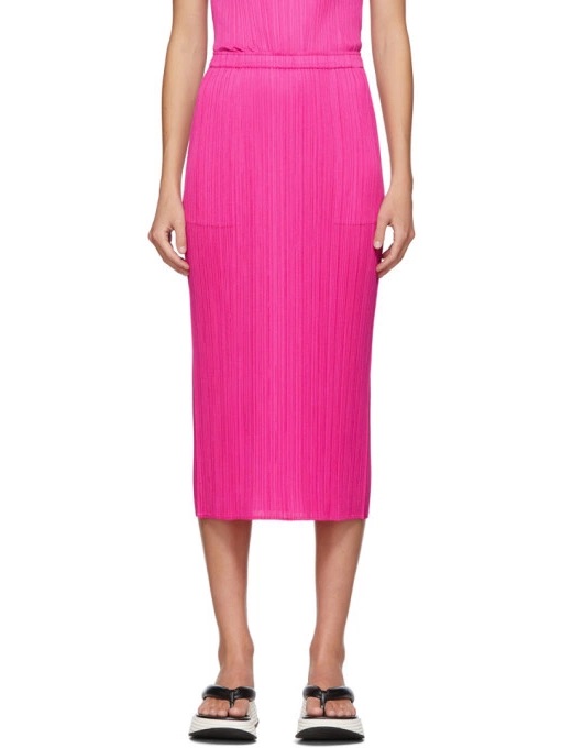 Issey Miyake Pleats Please Pink New Colorful Basics 2 Skirt - Size 5